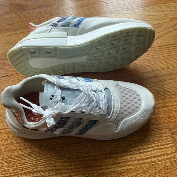 adidas gazelle silver green womens adidas ZX 2K Boost 2.0 Shoes Sesame 5.5